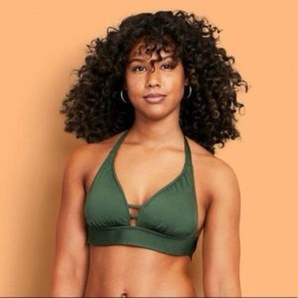 Target Kona Sol Green Bikini Swimsuit Swim Beachy Summer Beach Resortwear Tan - Picture 9 of 9